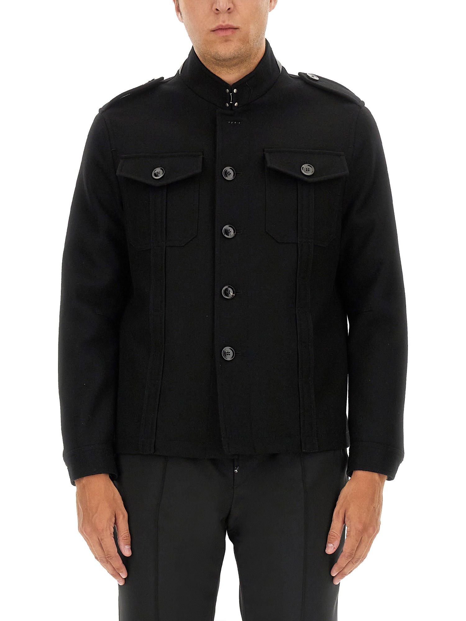 Tom Ford Coat In Black