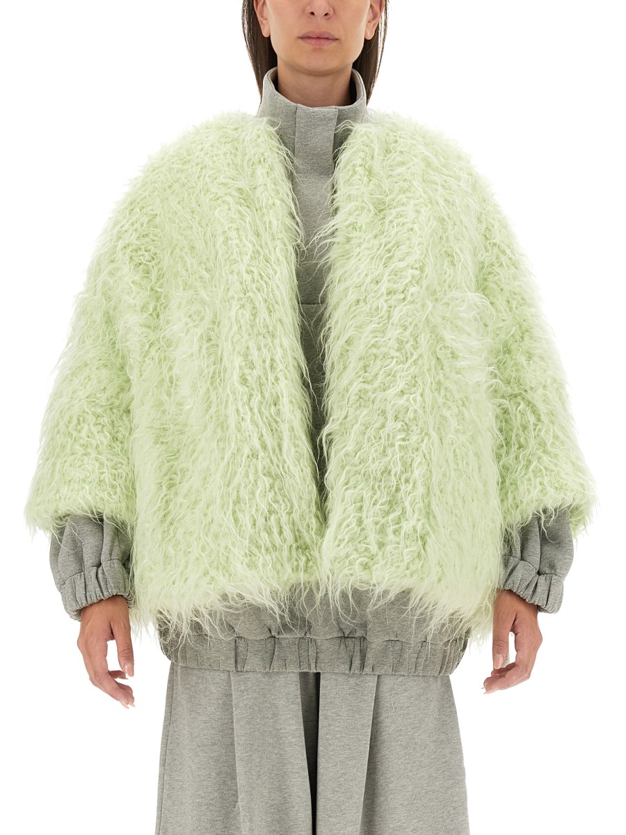 DRIES VAN NOTEN GIACCA IN SHEARLING SINTETICO