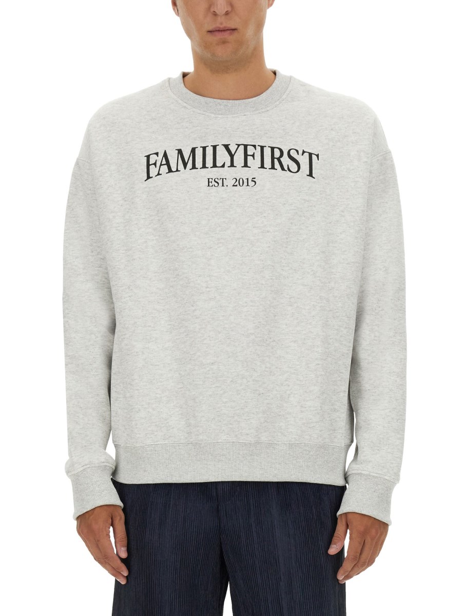 FAMILY FIRST FELPA CON LOGO IN COTONE