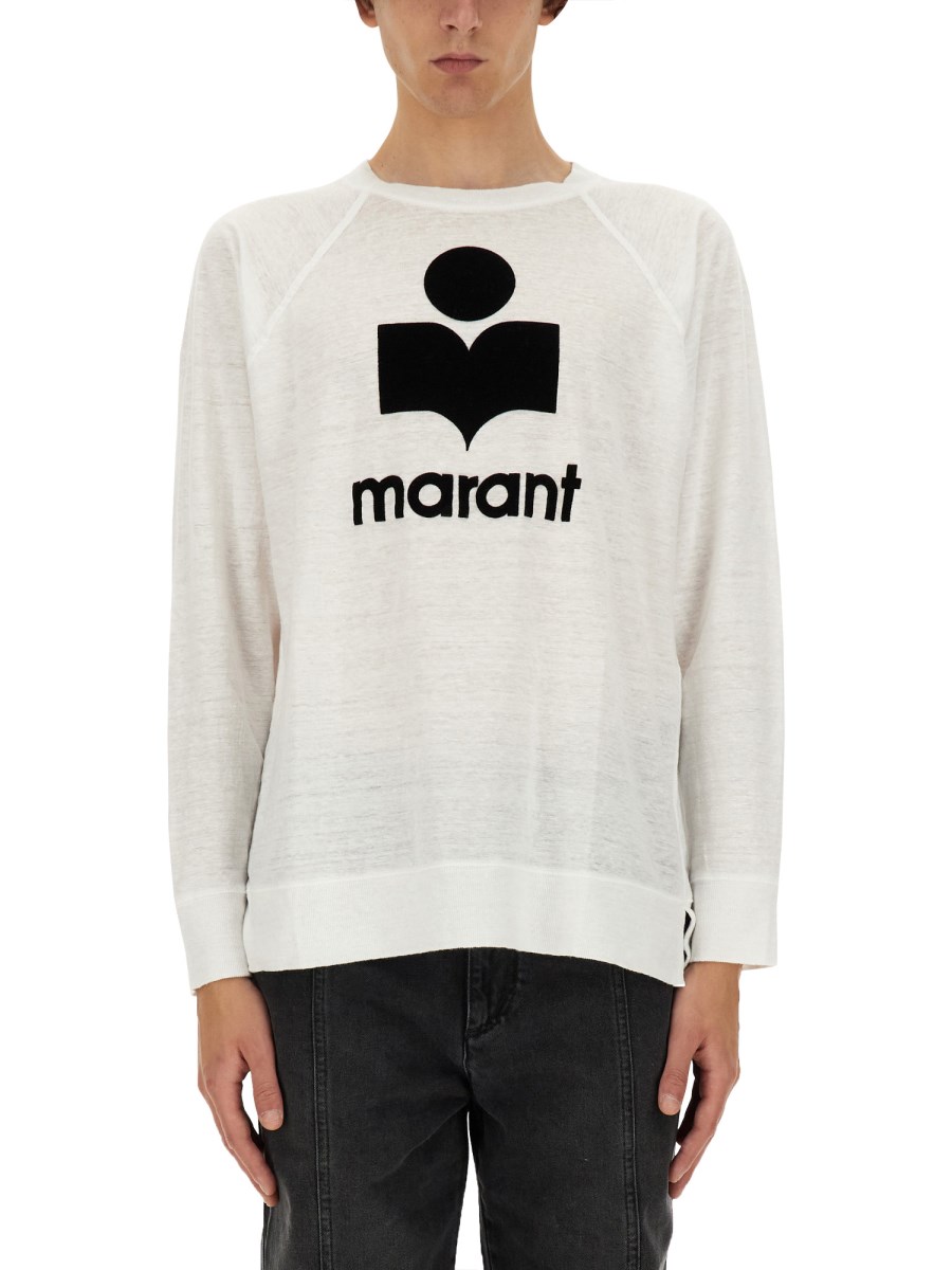 MARANT T-SHIRT "KIEFFER" IN LINO