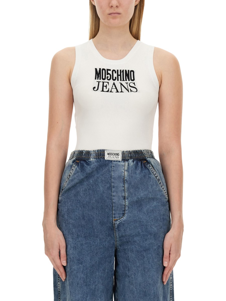 MOSCHINO JEANS TOP CON LOGO