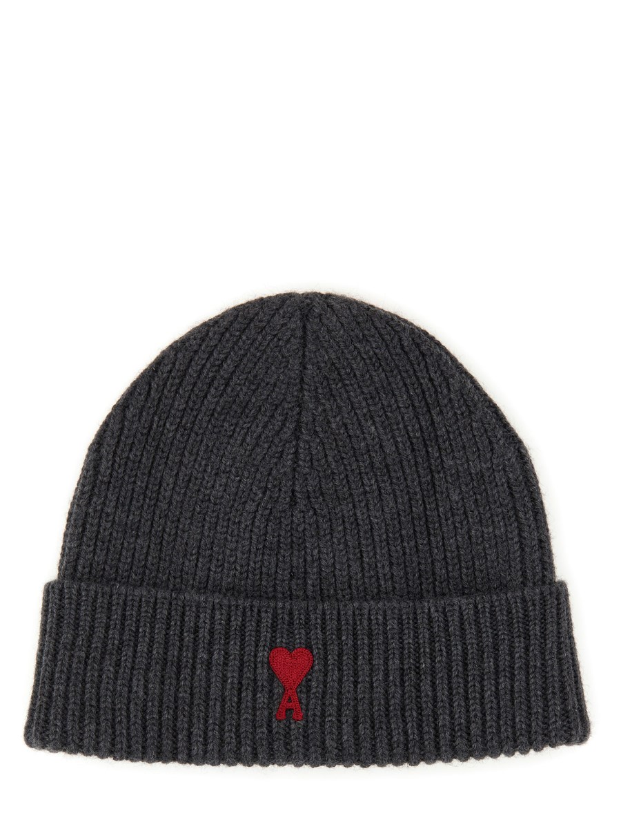 AMI PARIS CAPPELLO BEANIE CON LOGO