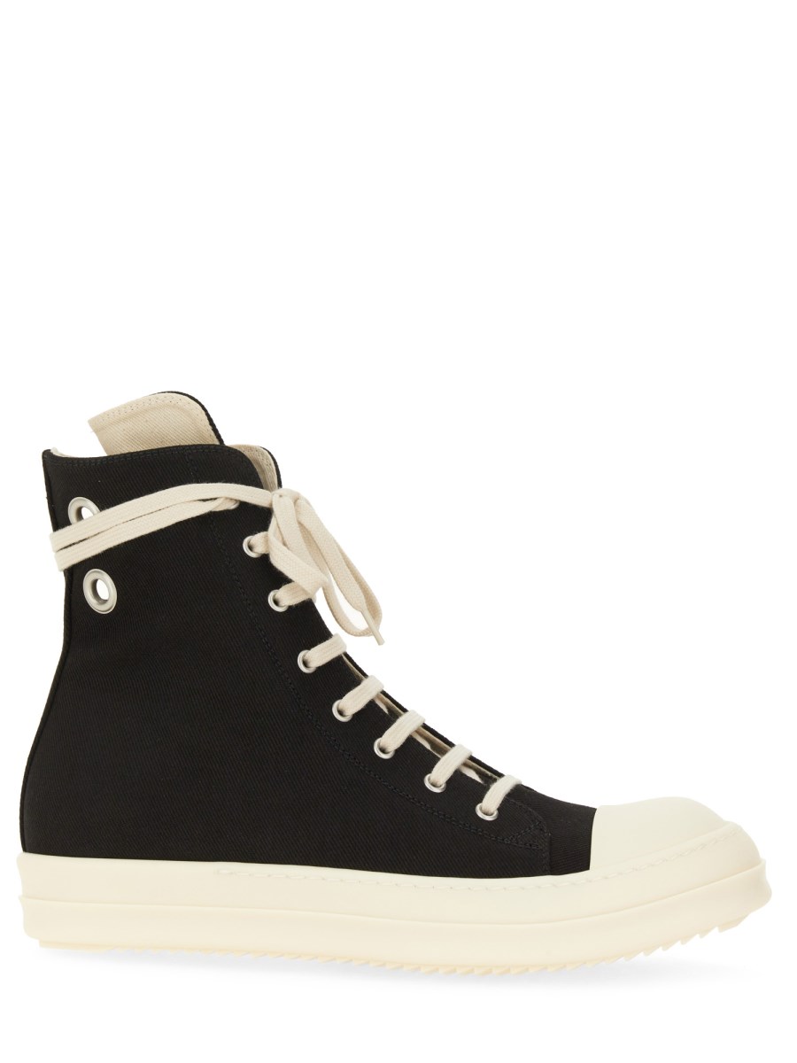 RICK OWENS DRKSHDW SNEAKER ALTA IN DENIM DI COTONE