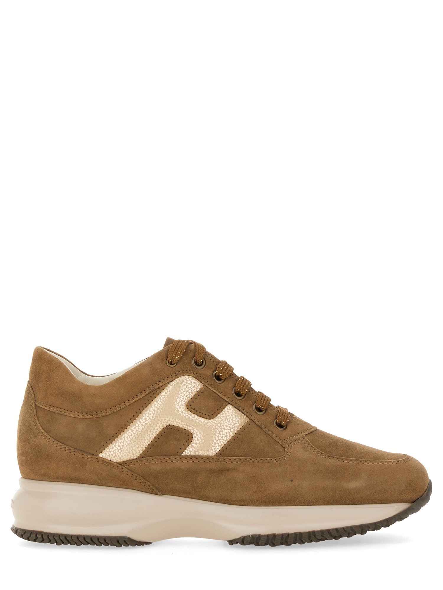 Hogan Interactive Sneaker In Brown