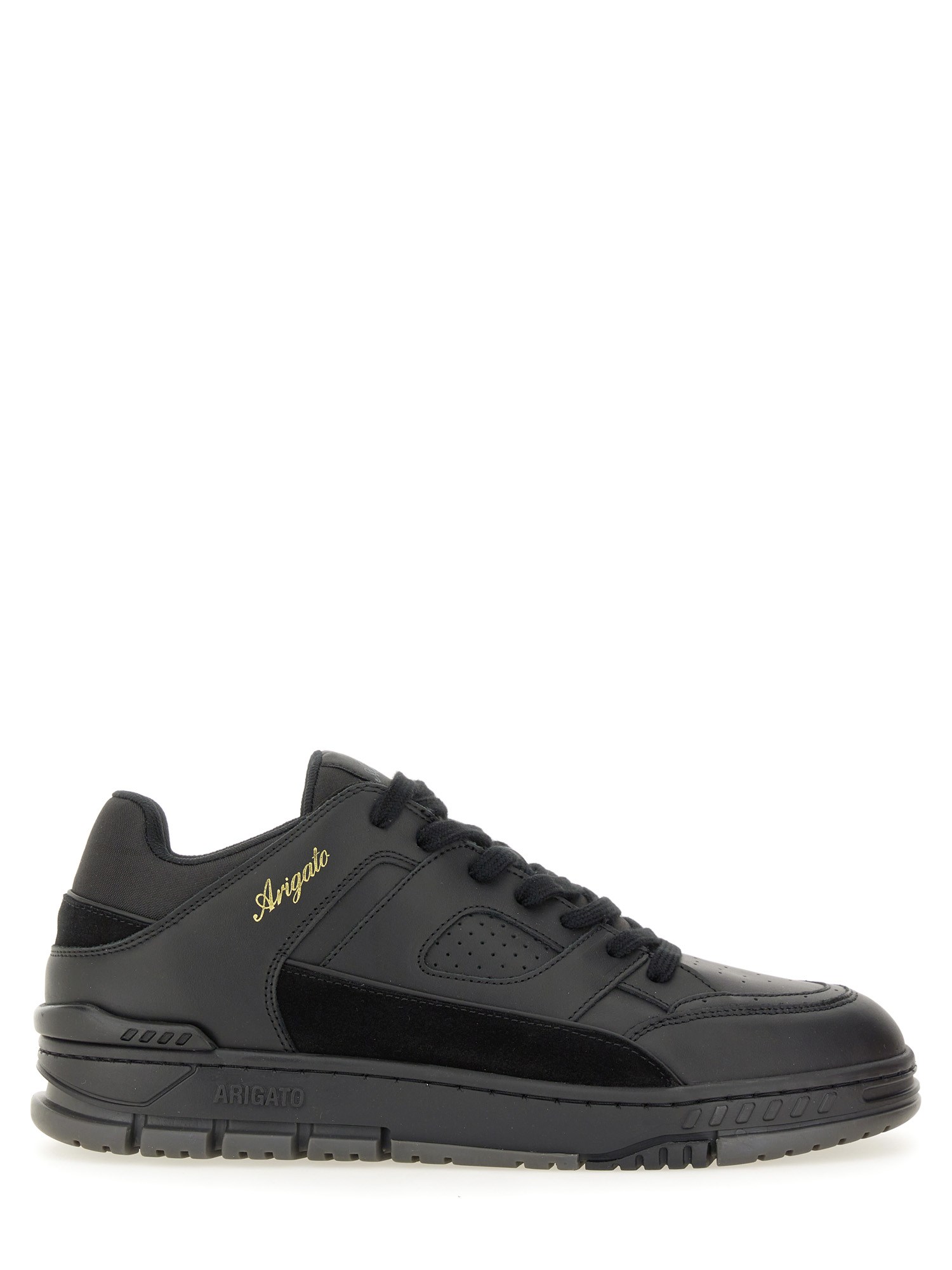 Axel Arigato Area Lo Sneakers In Black Suede And Leather In Black