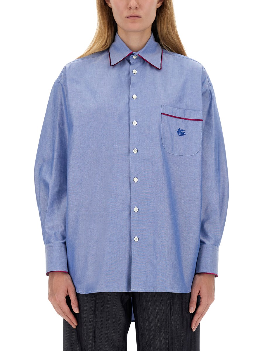 ETRO CAMICIA IN COTONE A RIGHE