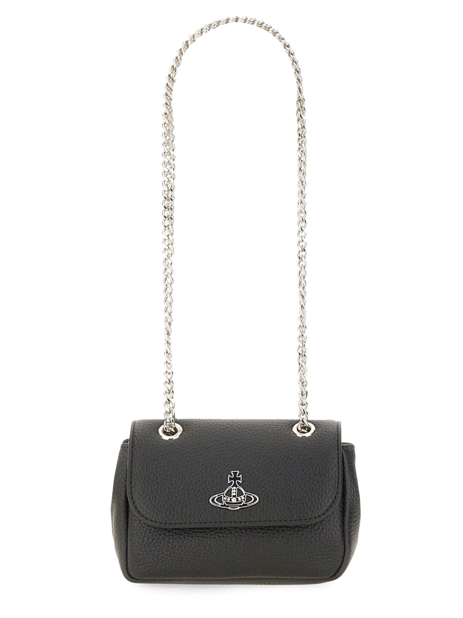 Shop Vivienne Westwood Bag With Chain Small In Black