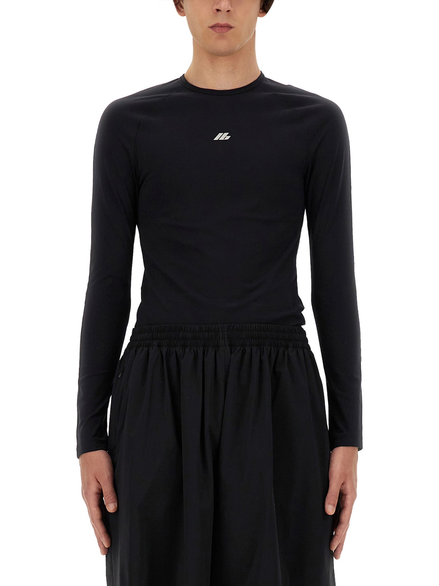 Balenciaga Logo Sports T-shirt In Black
