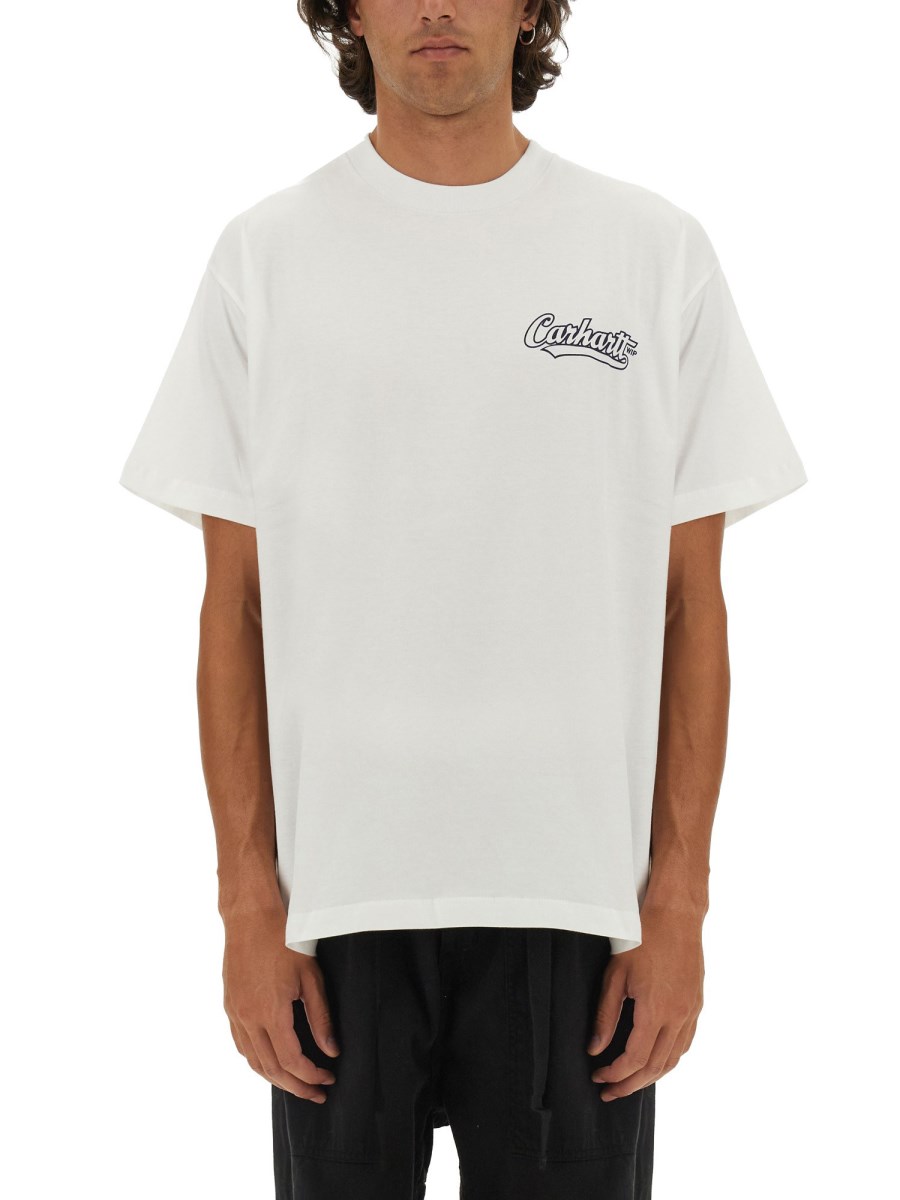 CARHARTT WIP T-SHIRT CON LOGO IN COTONE ORGANICO