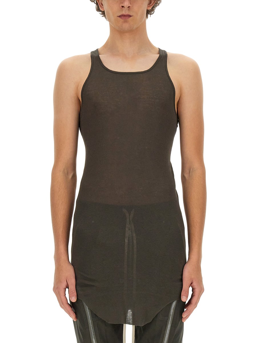 RICK OWENS TANK TOP IN COTONE