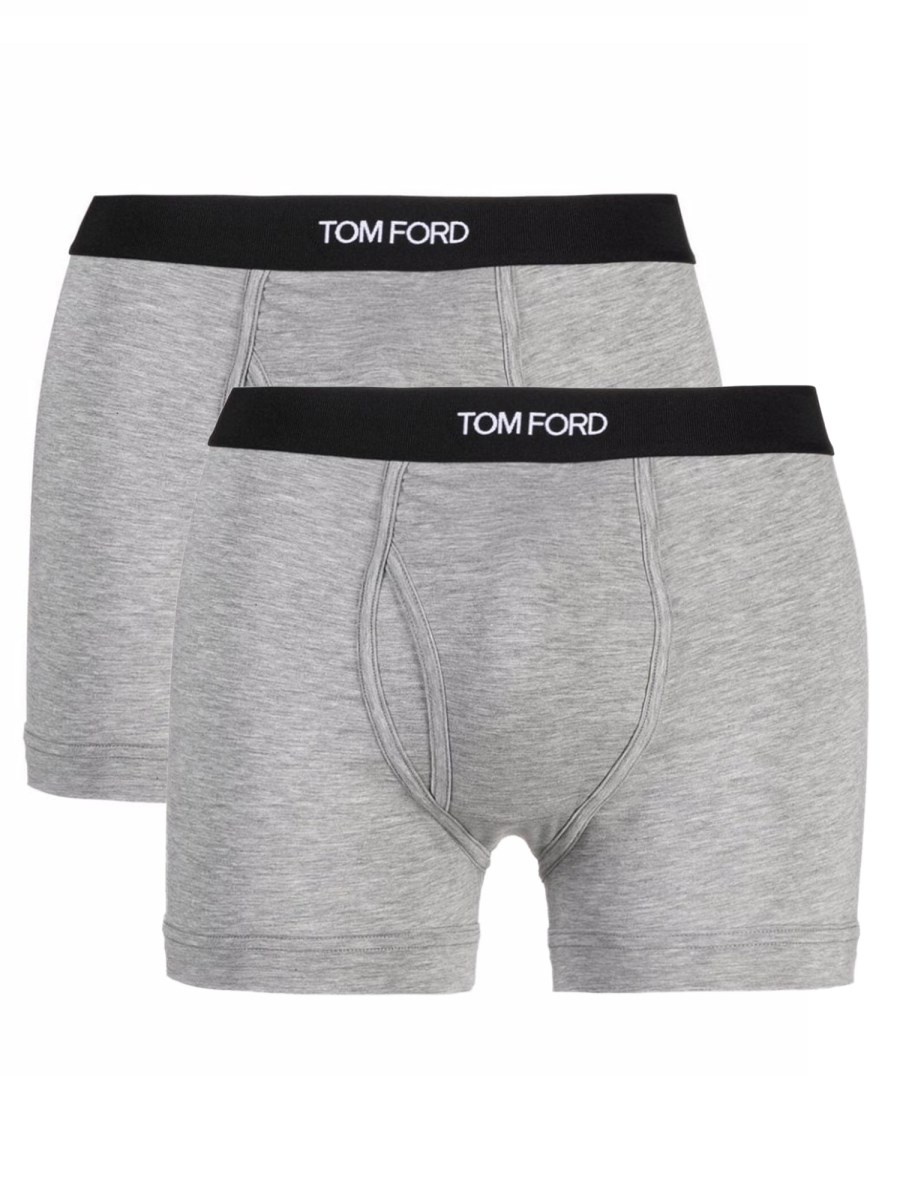 TOM FORD CONFENZIONE DA DUE BOXER CON LOGO IN COTONE