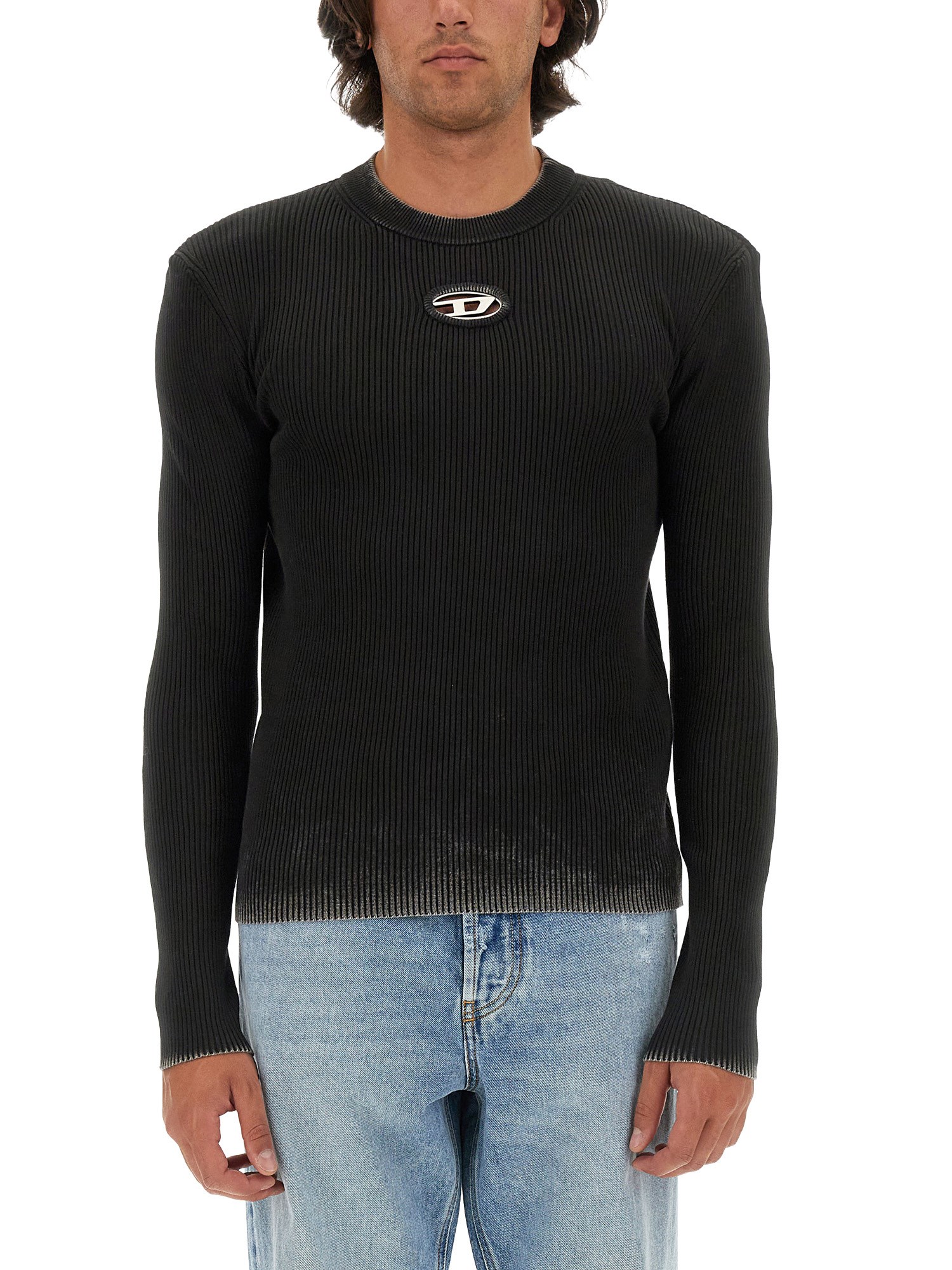 Shop Diesel "k-darin-a" Jersey In Black