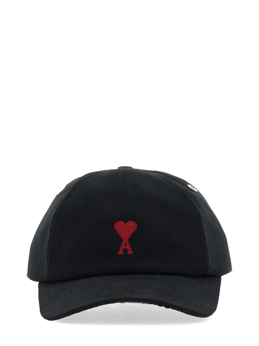 AMI PARIS CAPPELLO DA BASEBALL IN LANA CON LOGO