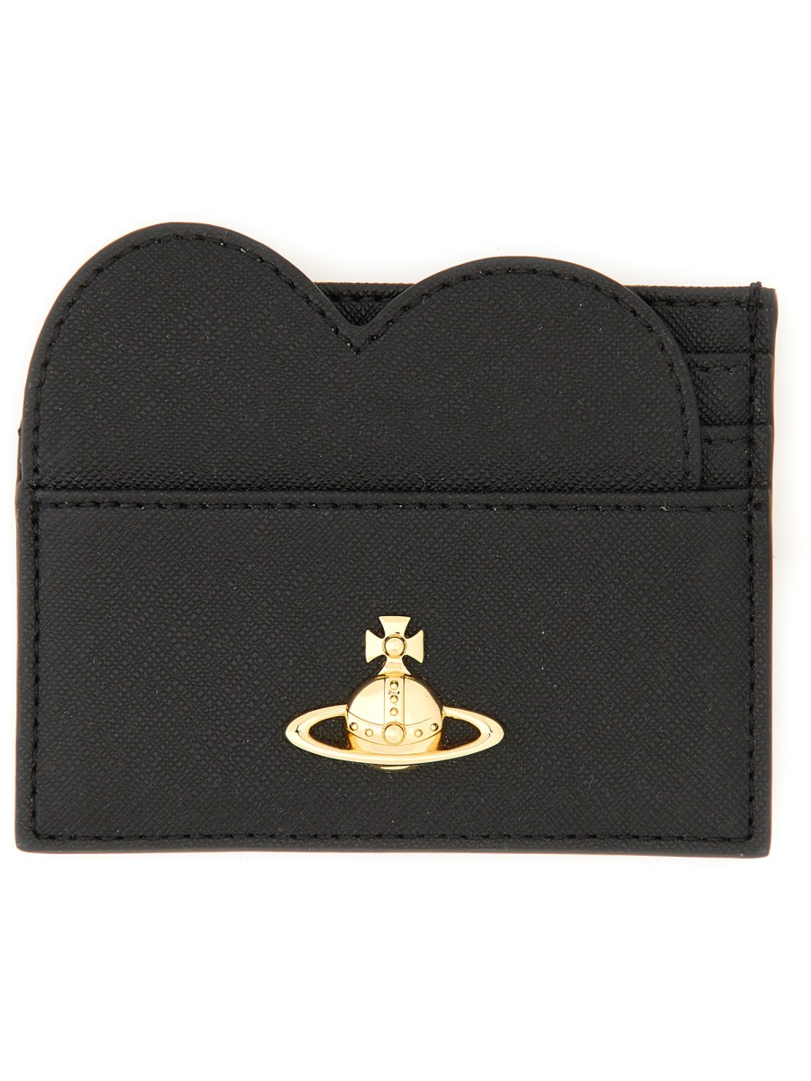 VIVIENNE WESTWOOD PORTACARTE "HEART" CON LOGO