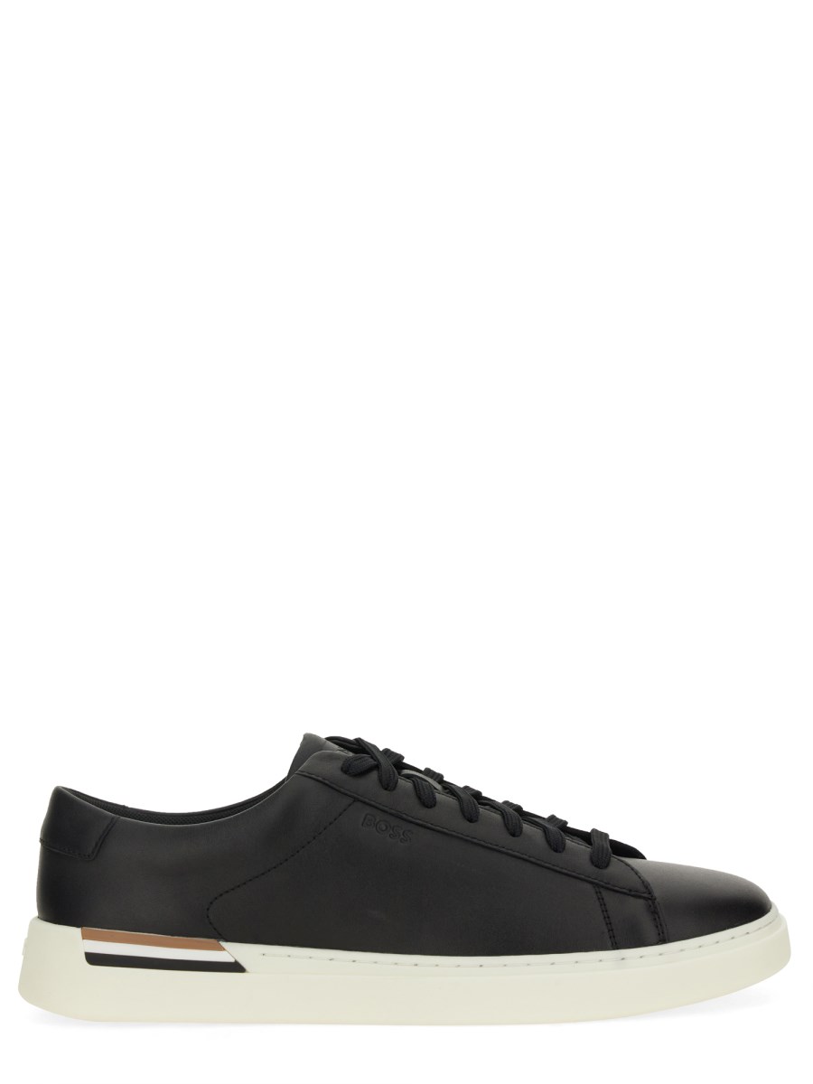 BOSS SNEAKER CLINT IN PELLE CON SUOLA PREFORMATA