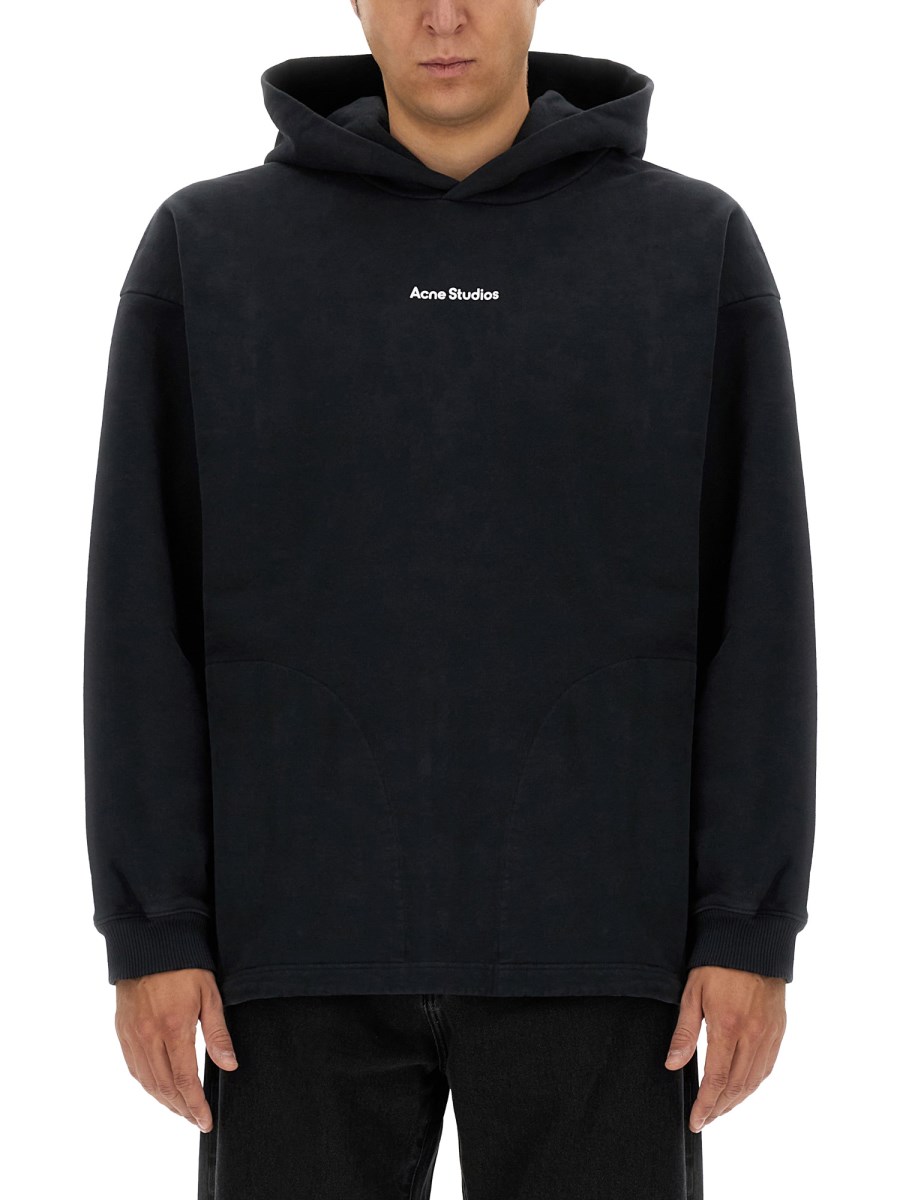 ACNE STUDIOS FELPA IN COTONE CON LOGO