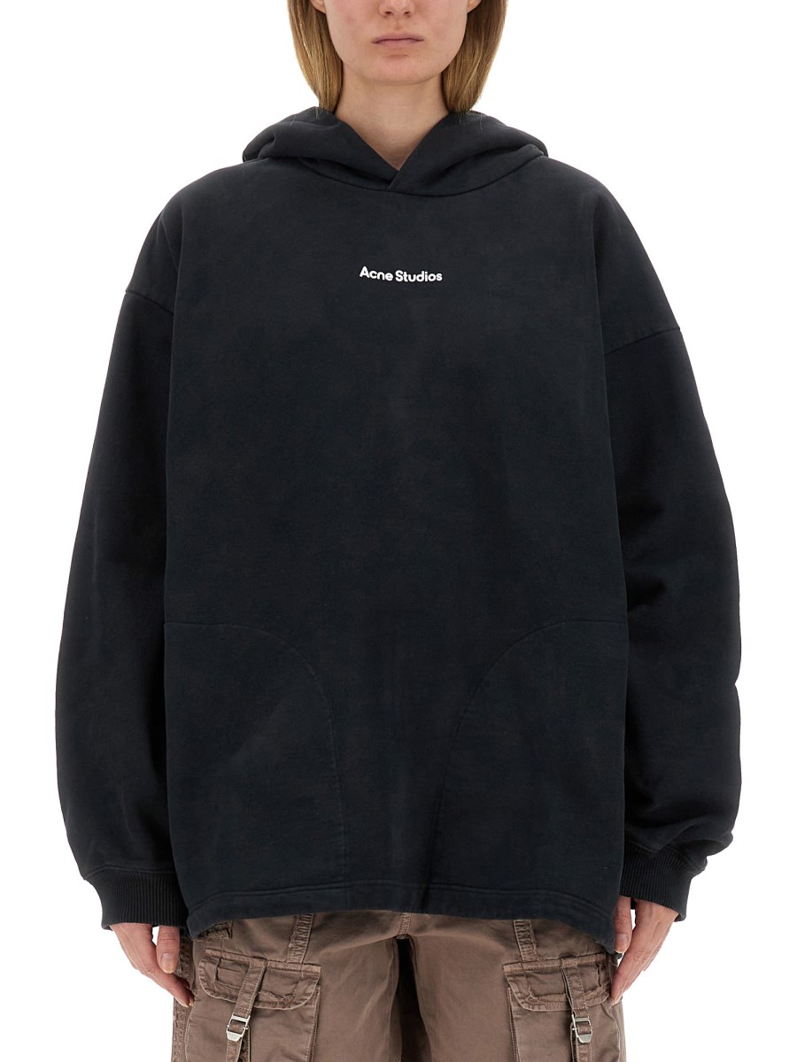 ACNE STUDIOS FELPA IN COTONE CON LOGO