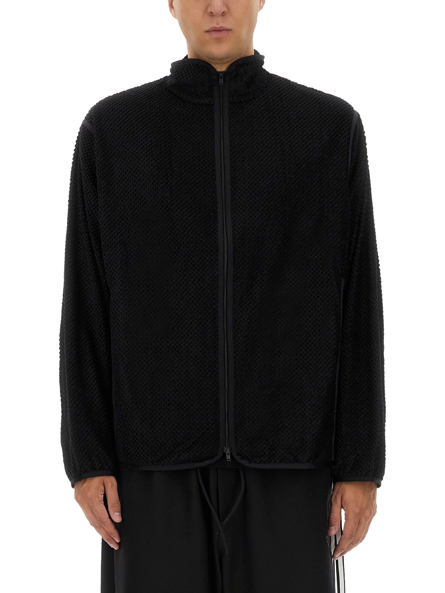 Shop Y-3 Zip Sweatshirt. In Black