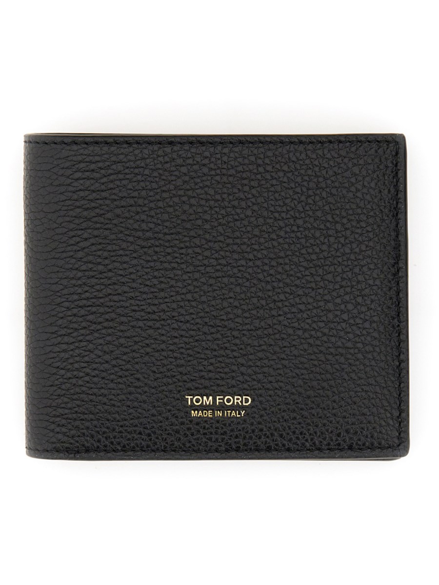 TOM FORD PORTAFOGLIO BIFOLD IN PELLE SAFFIANO