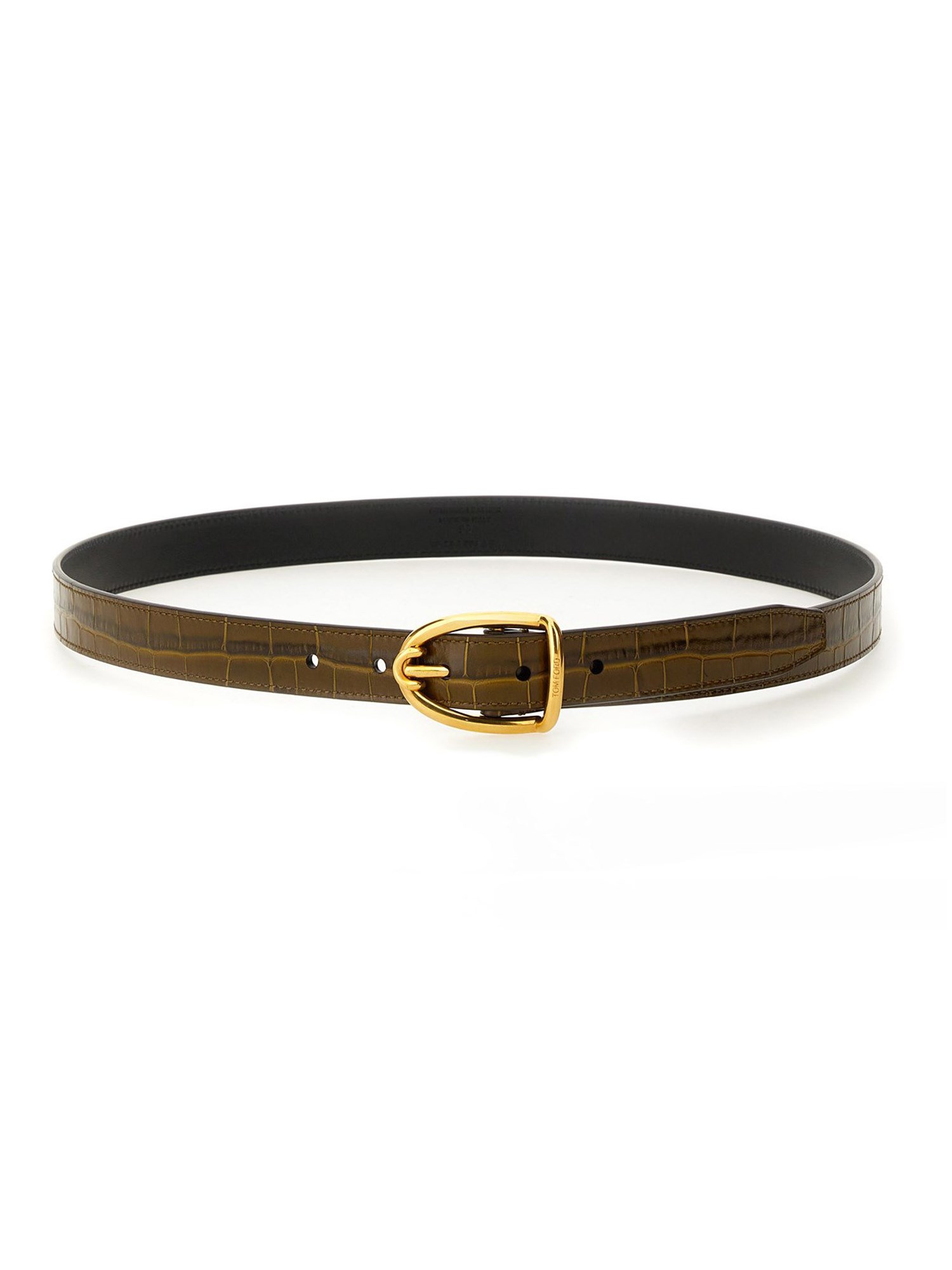 Shop Tom Ford Belt With Buckle In Brown