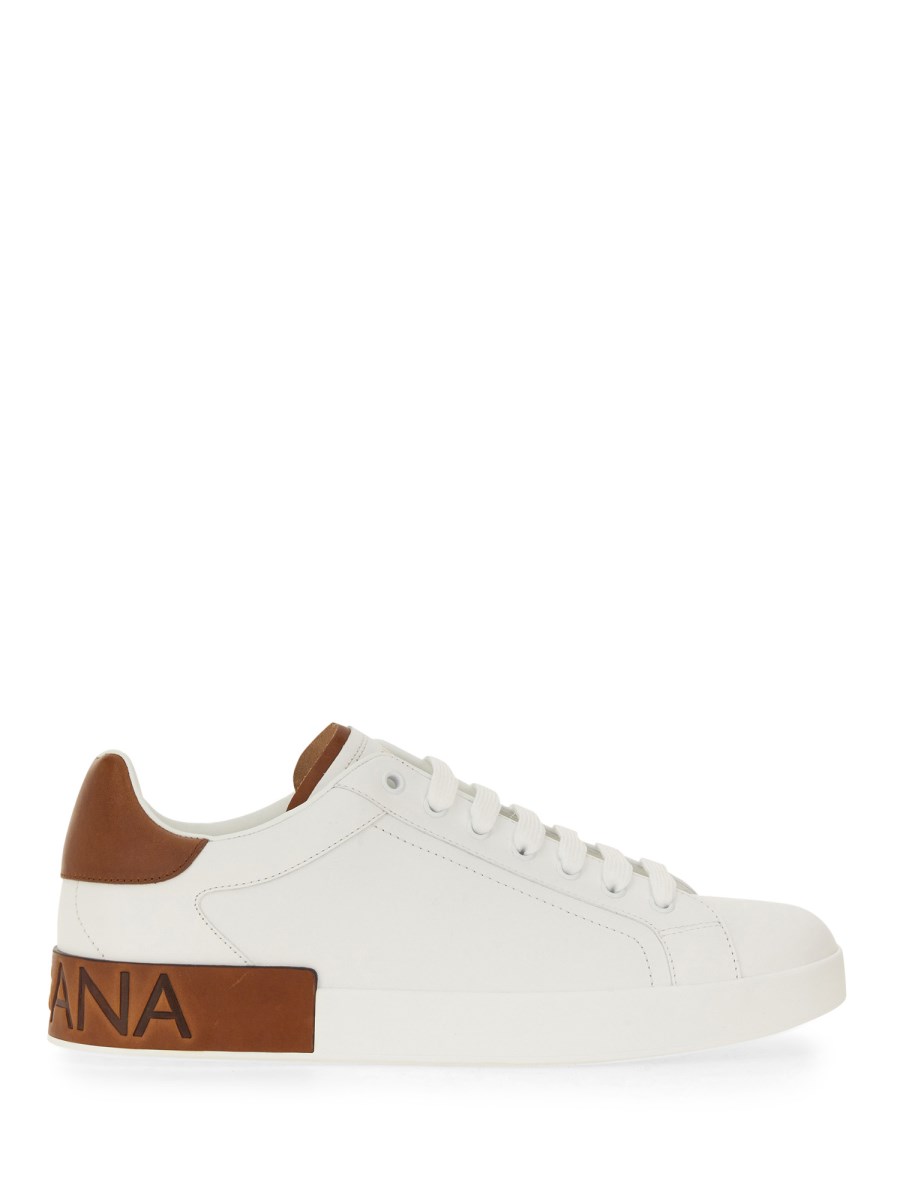 DOLCE & GABBANA SNEAKER PORTOFINO IN PELLE