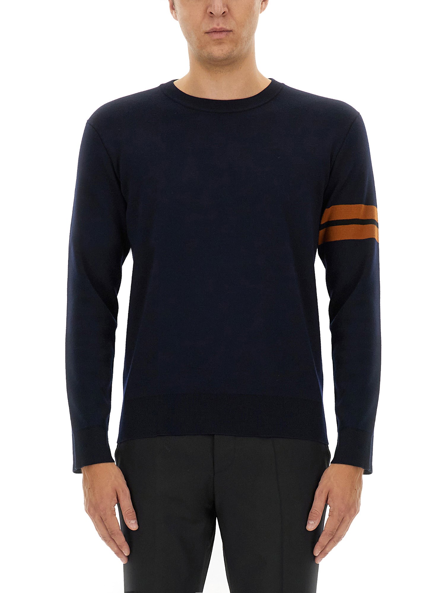 Shop Zegna Wool Jersey. In Blue