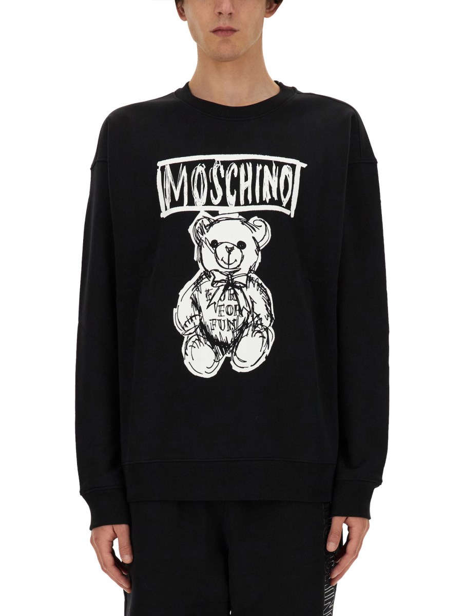 MOSCHINO FELPA CON LOGO