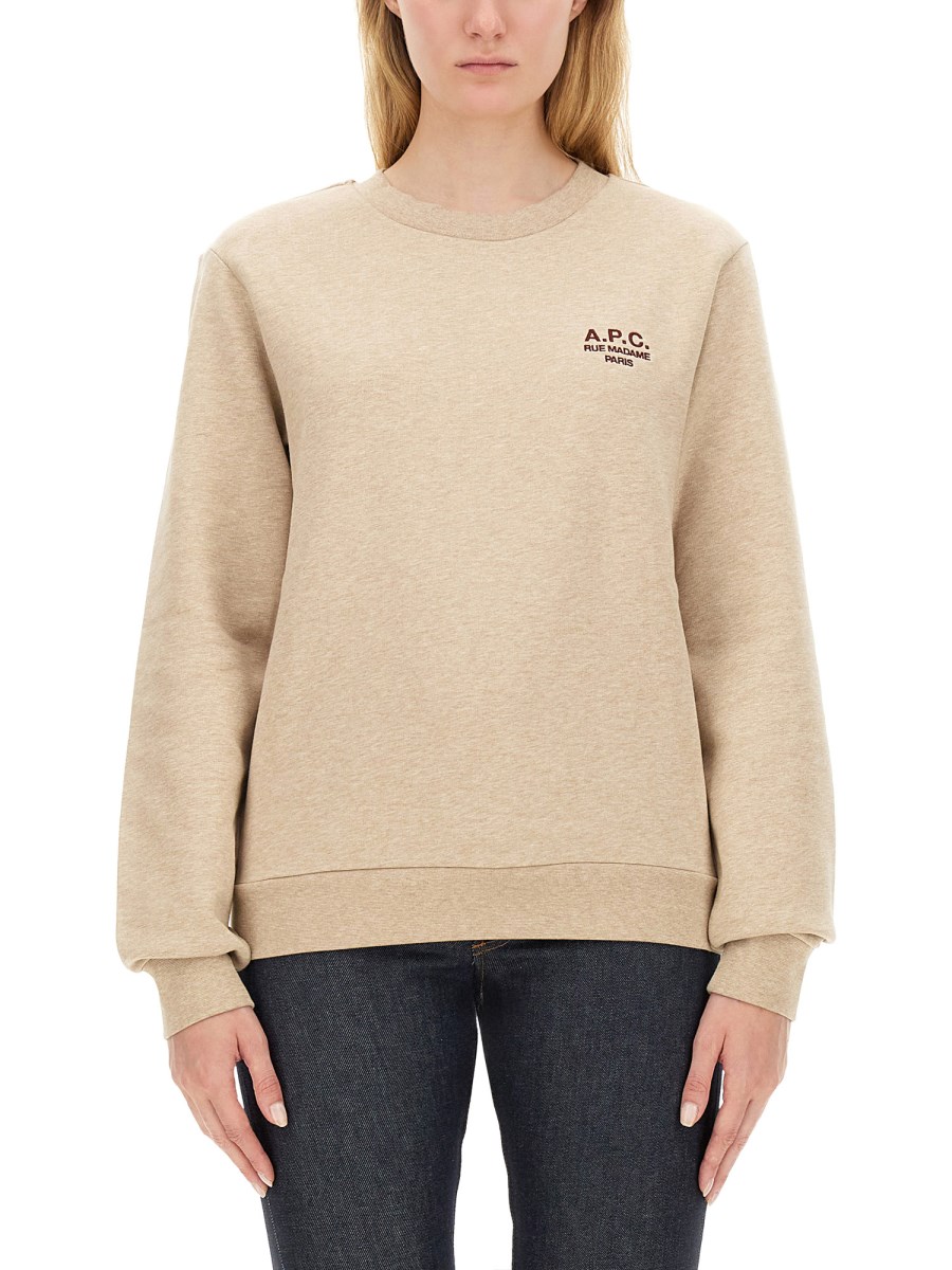 A.P.C. FELPA "RUE" IN COTONE