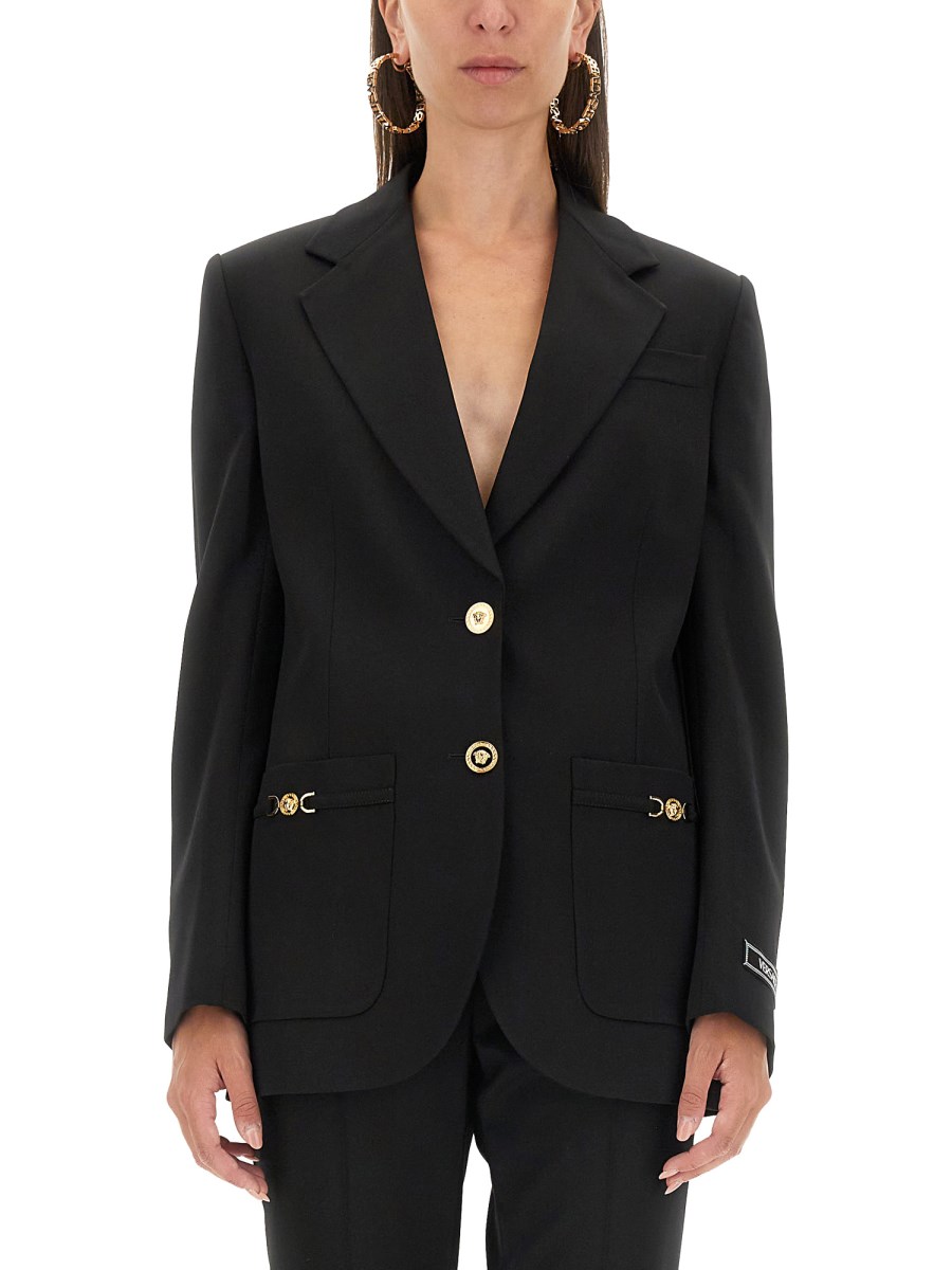 VERSACE BLAZER OVERSIZE MONOPETTO