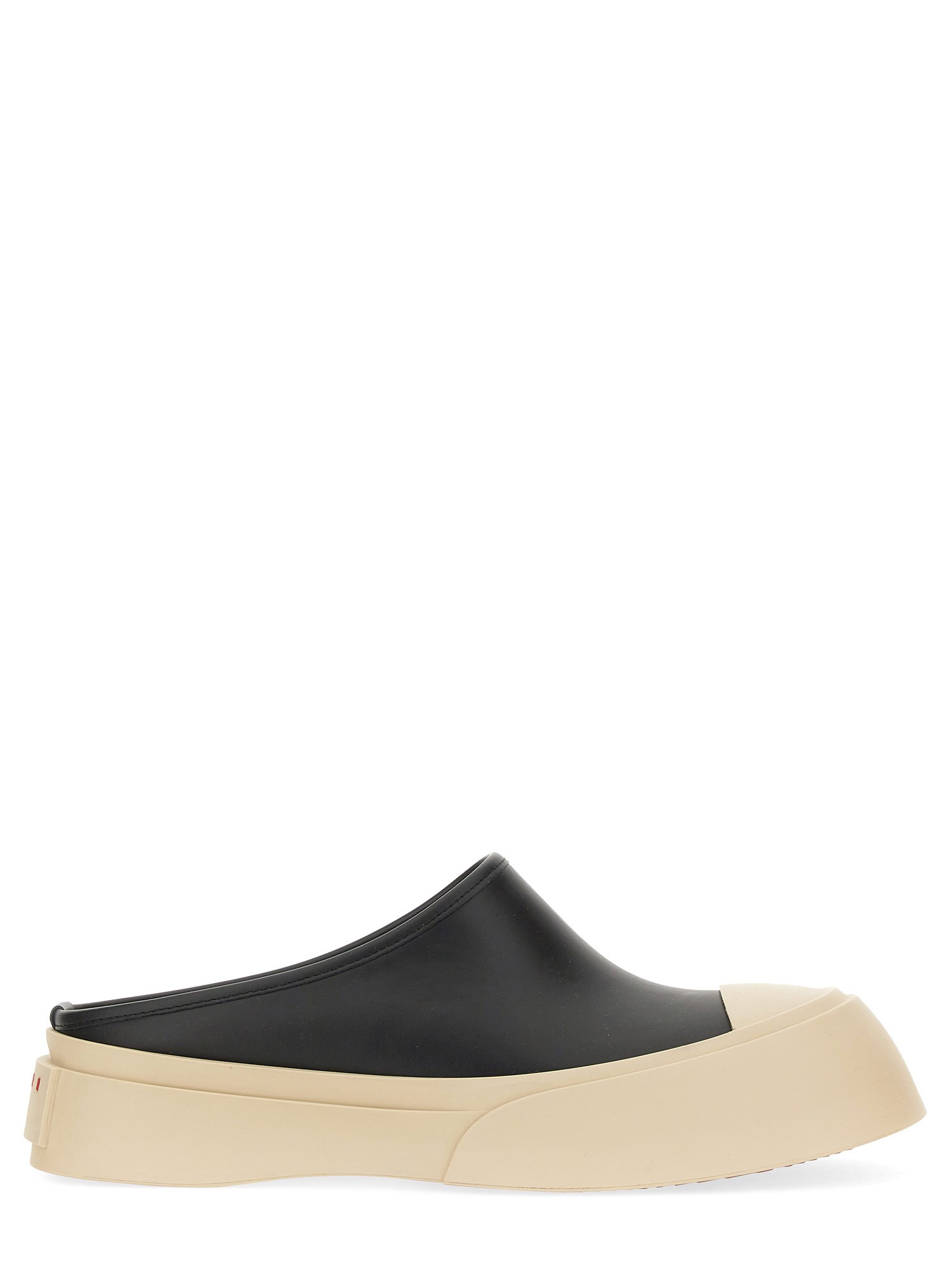 Shop Marni Sabot "pablo" In Black