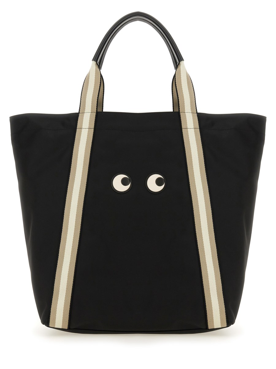 ANYA HINDMARCH BORSA SHOPPING EYES IN ECONYL