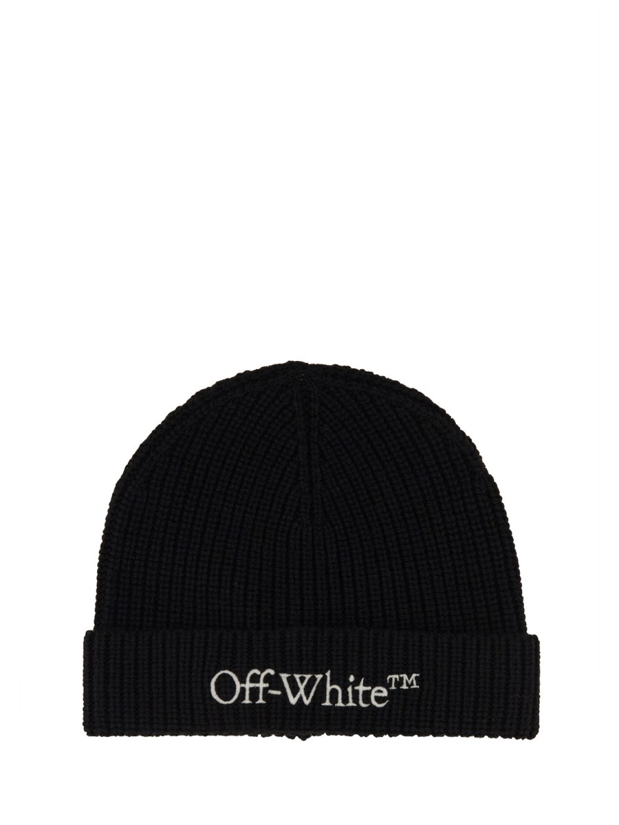 OFF-WHITE CAPPELLO BEANIE CON LOGO