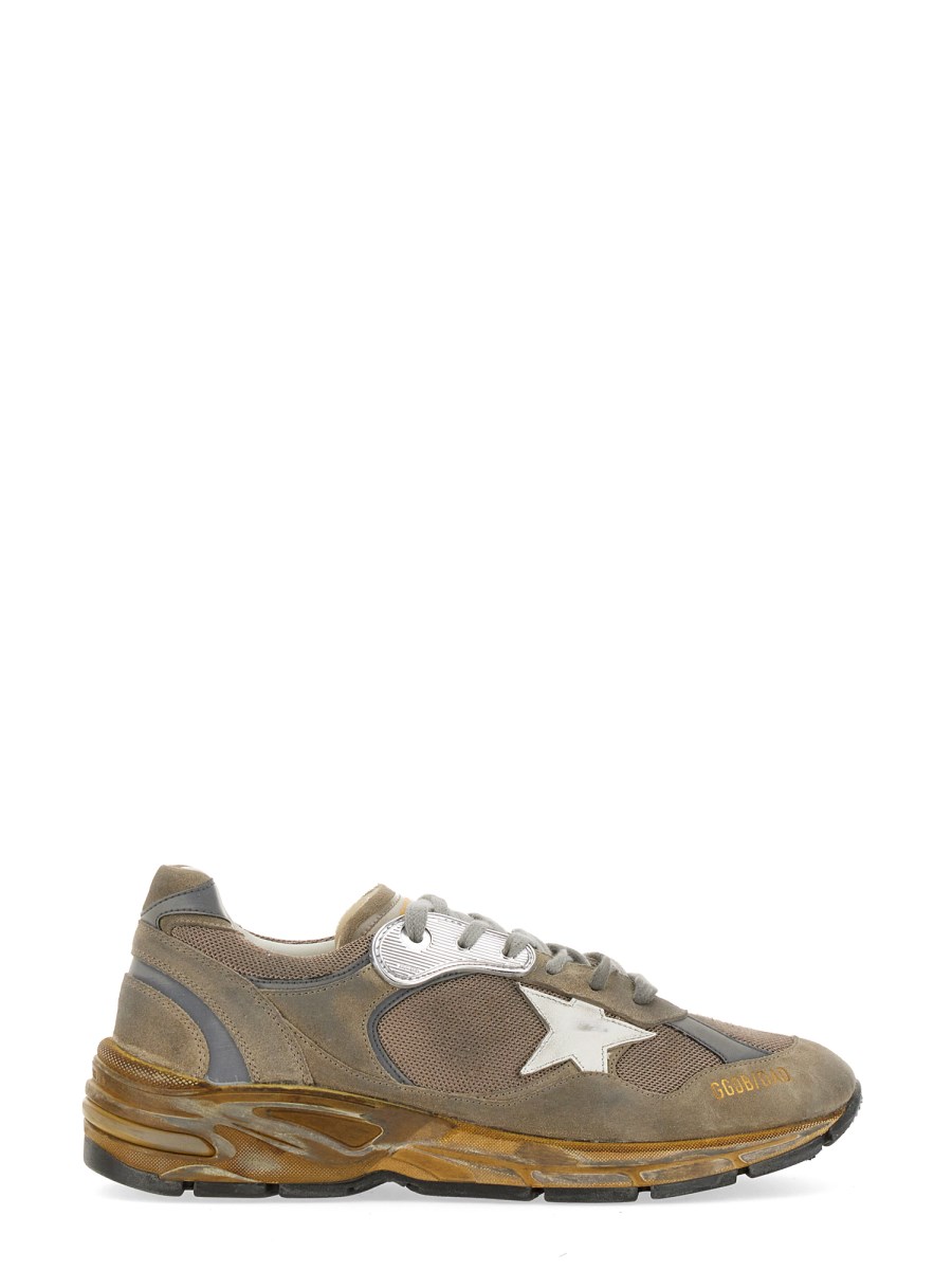 GOLDEN GOOSE SNEAKER RUNNING DAD IN PELLE E MESH