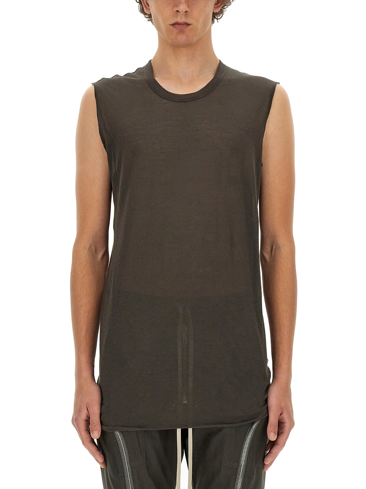 Shop Rick Owens Cotton Tops. In Brown