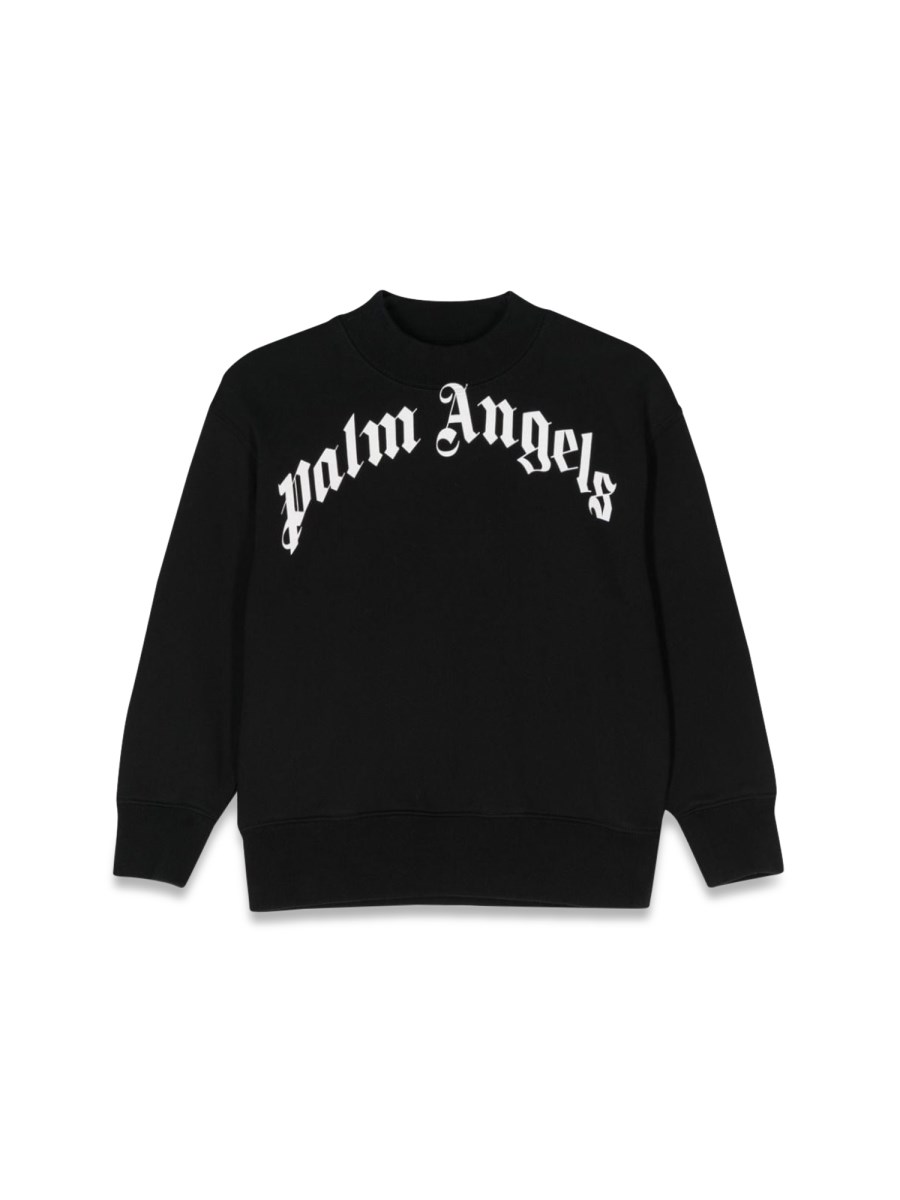 classic curved logo crewneck