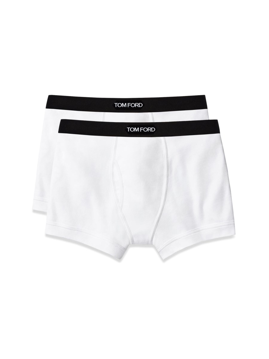 TOM FORD CONFENZIONE DA DUE BOXER IN COTONE CON LOGO