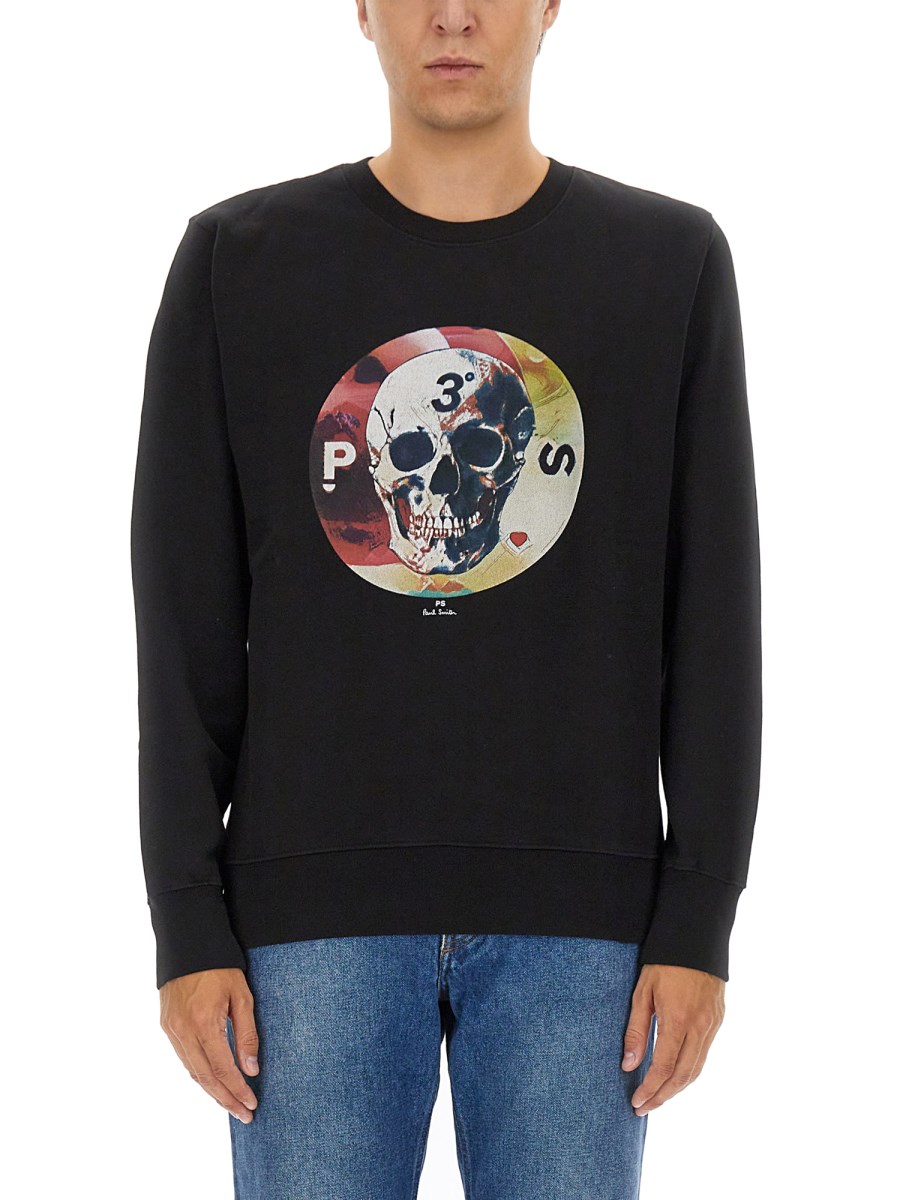 PS BY PAUL SMITH FELPA "SKULL" IN COTONE