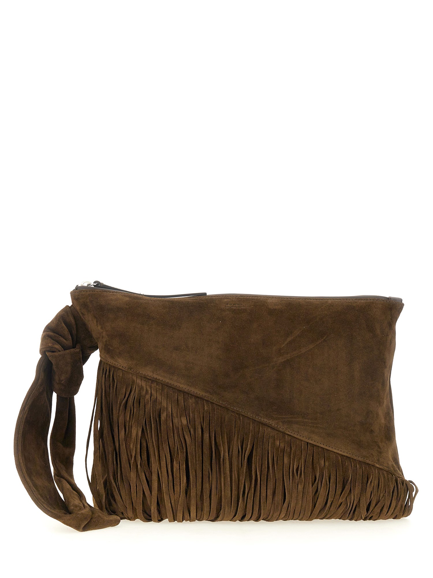 Shop Isabel Marant Clutch Bag "lighthouse" In Bronze