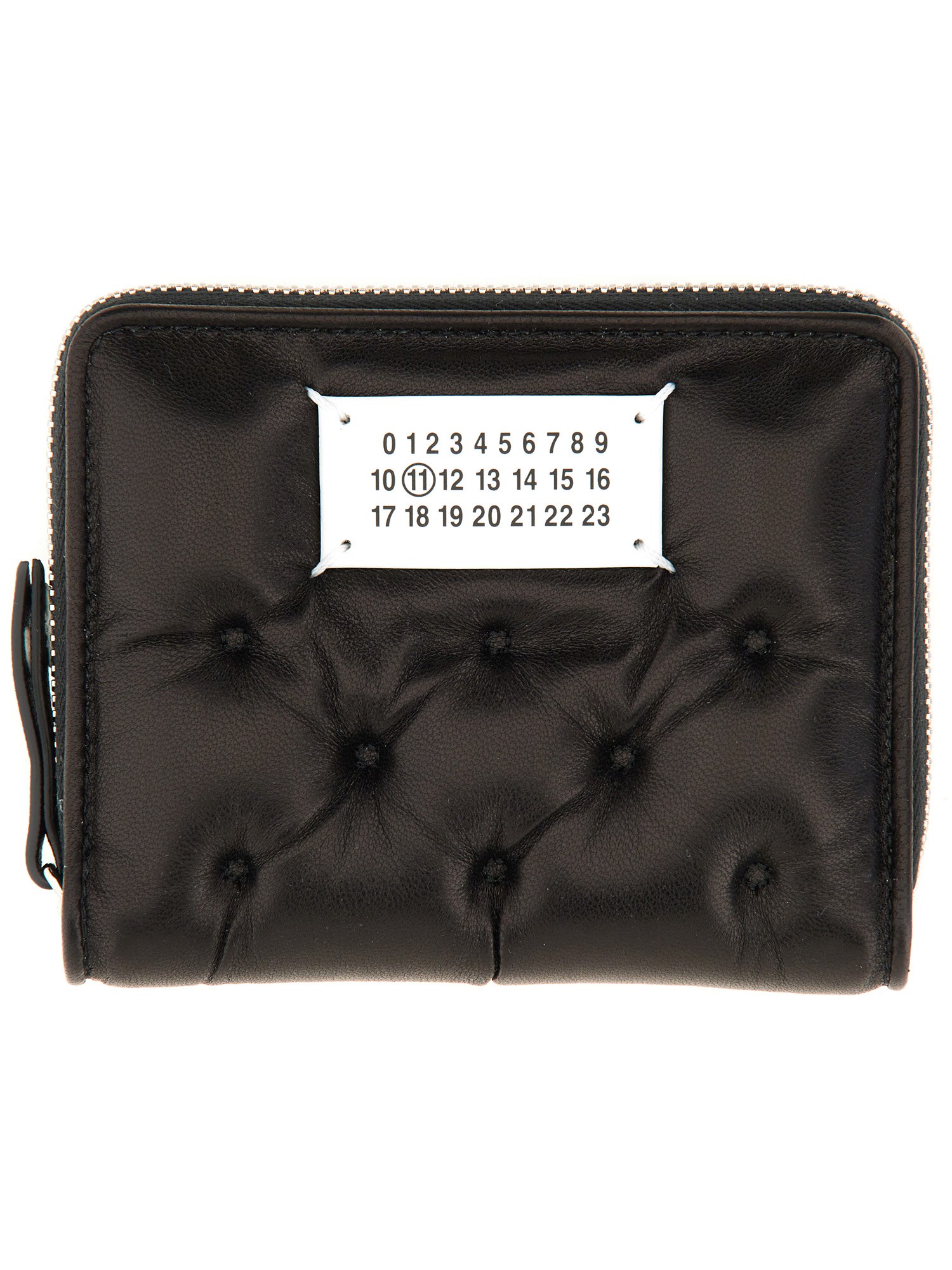 Shop Maison Margiela Leather Wallet In Black