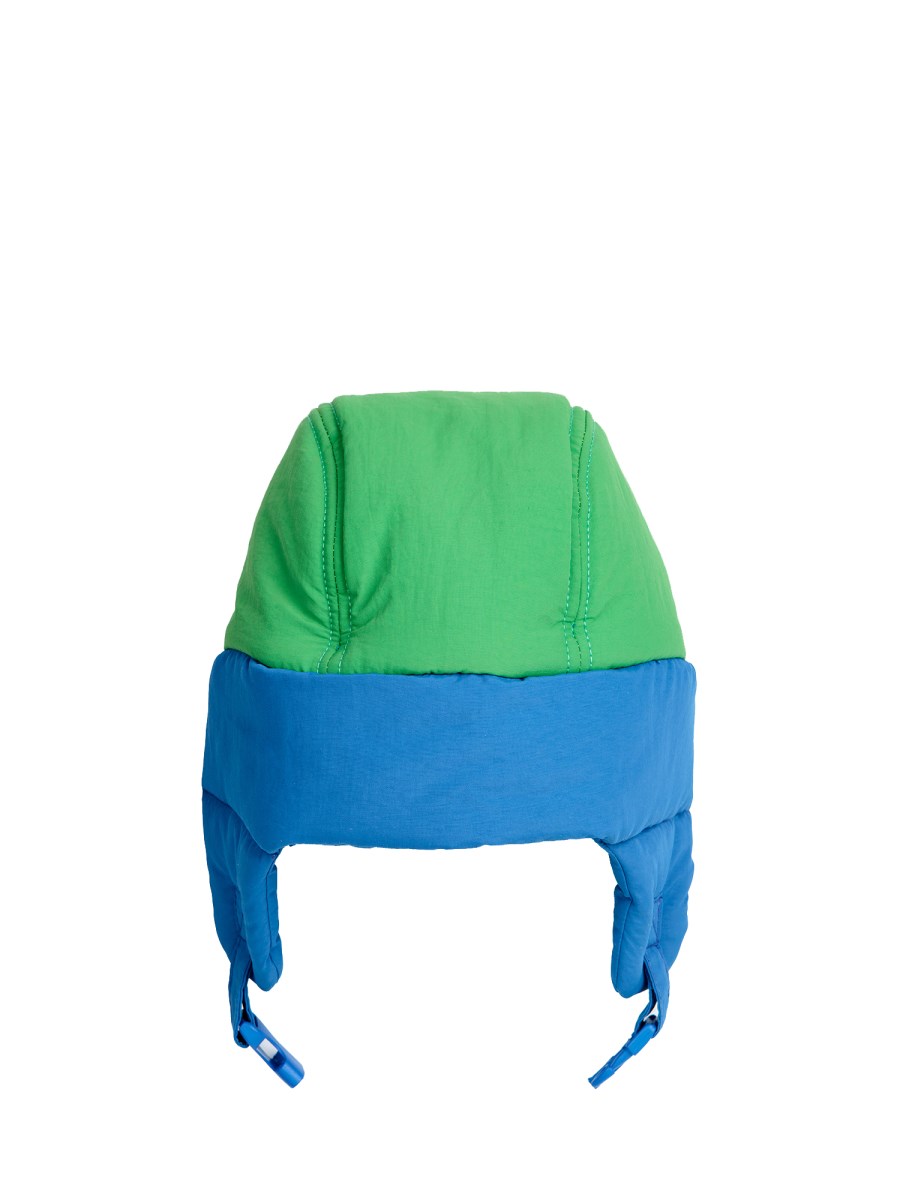 baby color block padded chapka