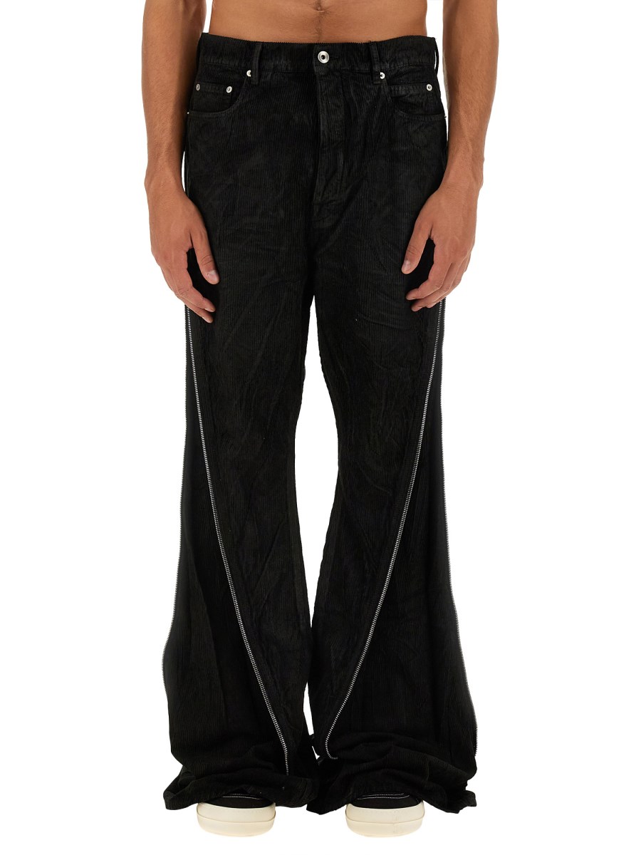 RICK OWENS DRKSHDW JEANS BOLAN BANANA IN DENIM DI COTONE