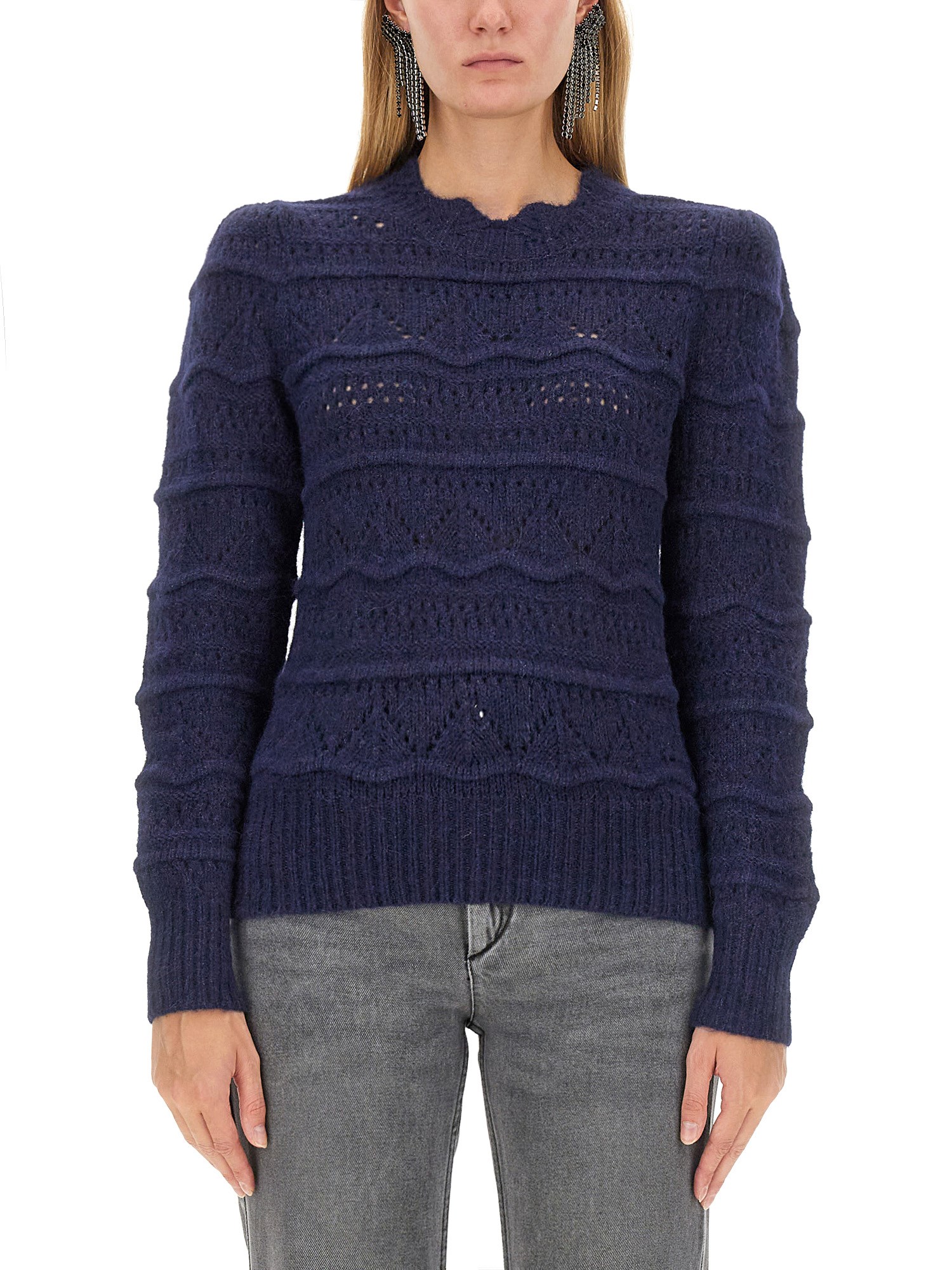 Shop Marant Etoile Jersey "othona" In Blue