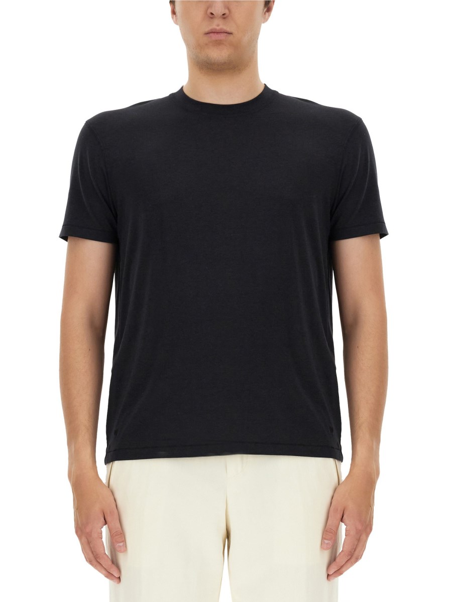 TOM FORD T-SHIRT REGULAR FIT IN LYOCELL