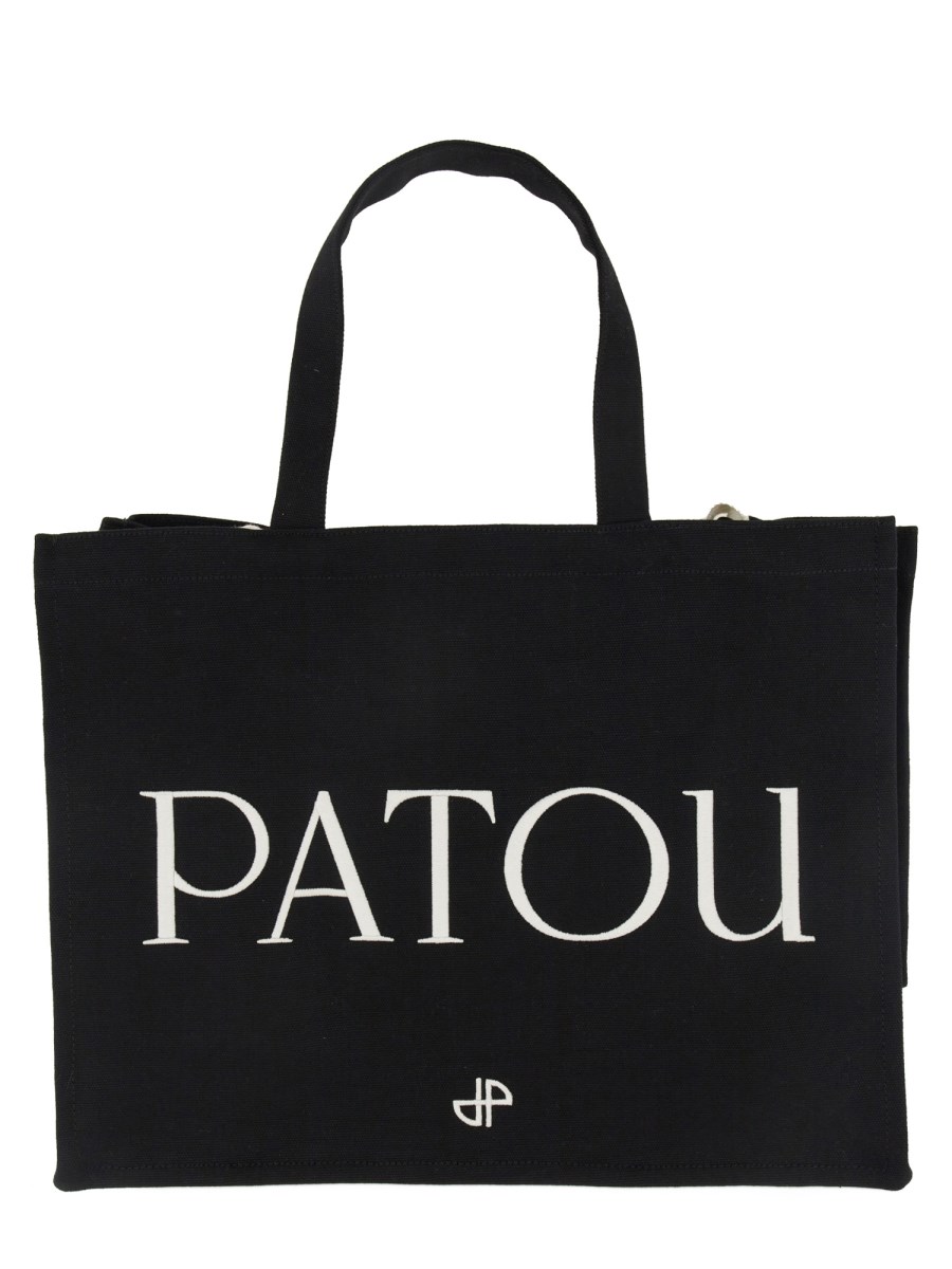 PATOU BORSA TOTE PATOU LARGE IN COTONE