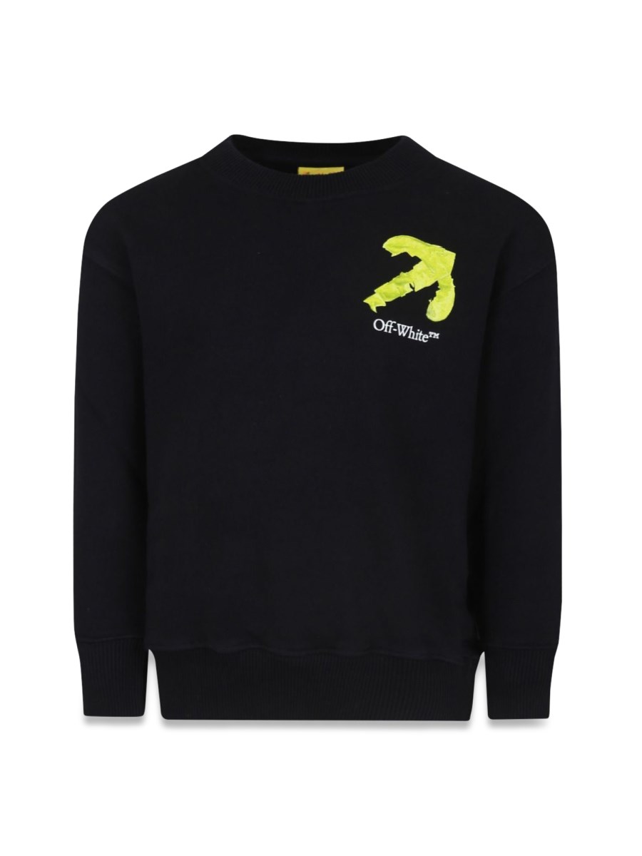 arrow stitched crewneck