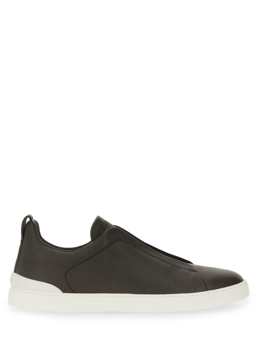 ZEGNA SNEAKER "TRIPLE STITCH" IN PELLE