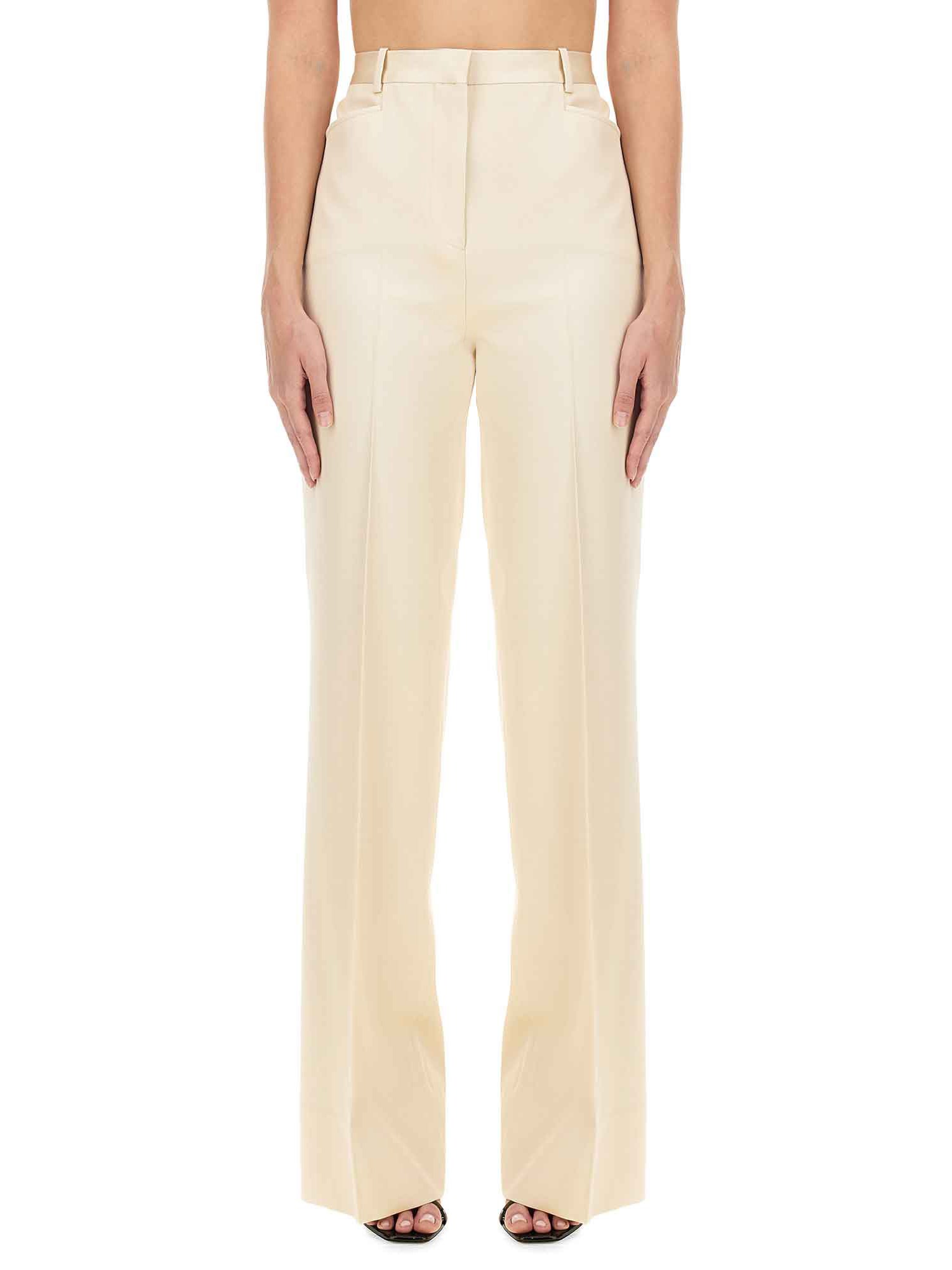 Tom Ford Twill Pants In Neutral
