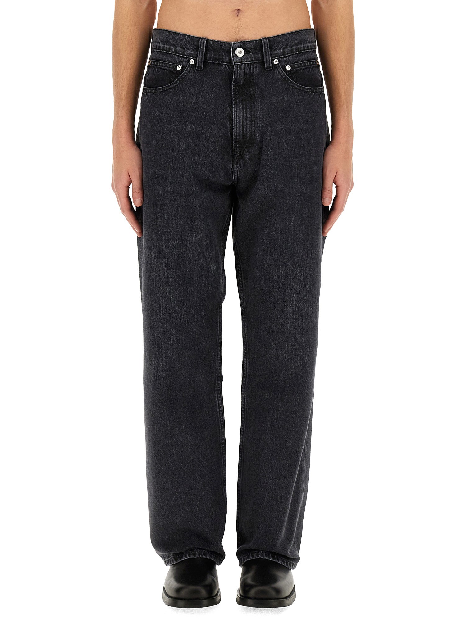 Our Legacy 25.5cm Third Cut Cotton Denim Jeans In Grey