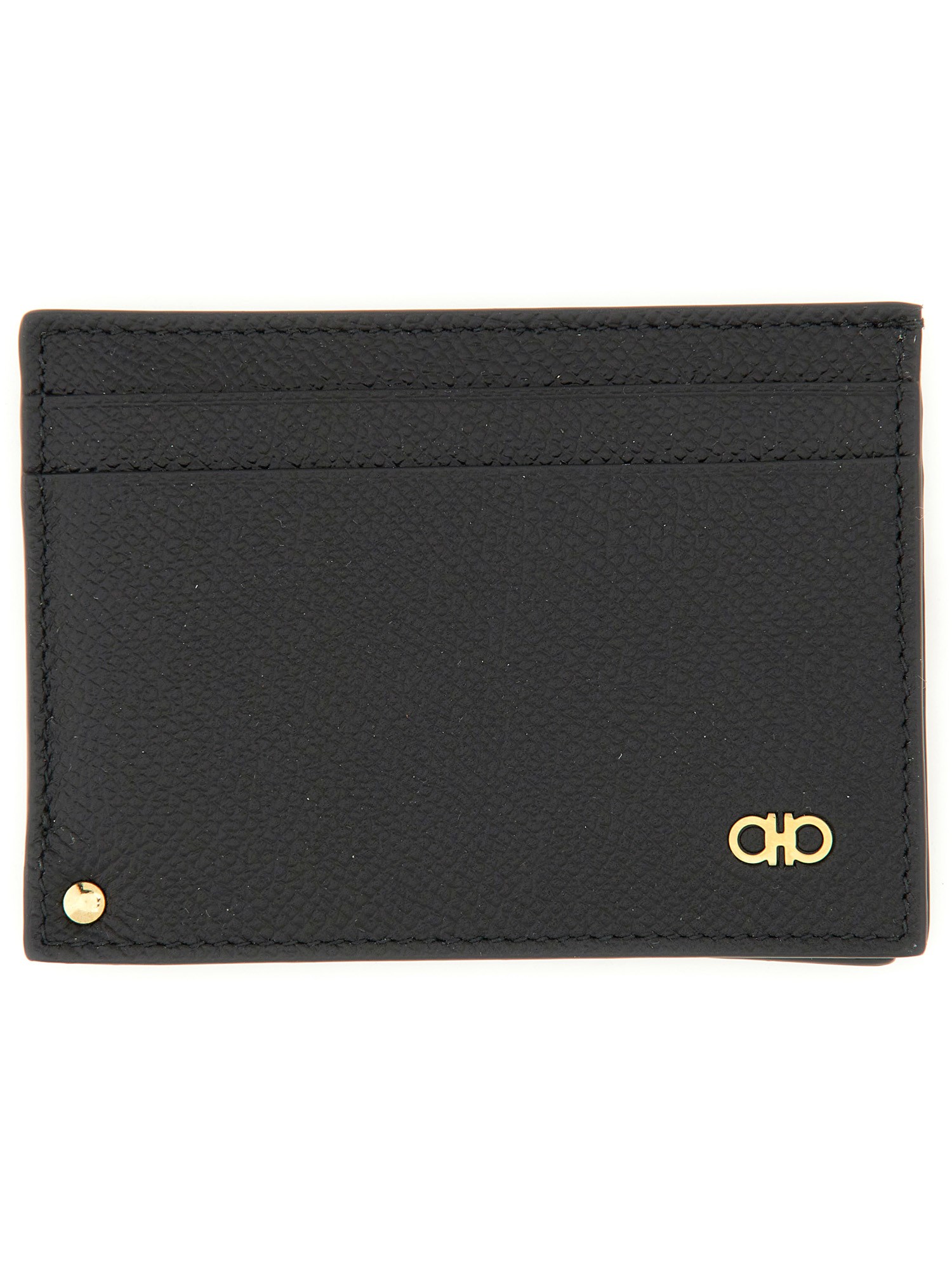 Shop Ferragamo Card Holder "hooks" In Black