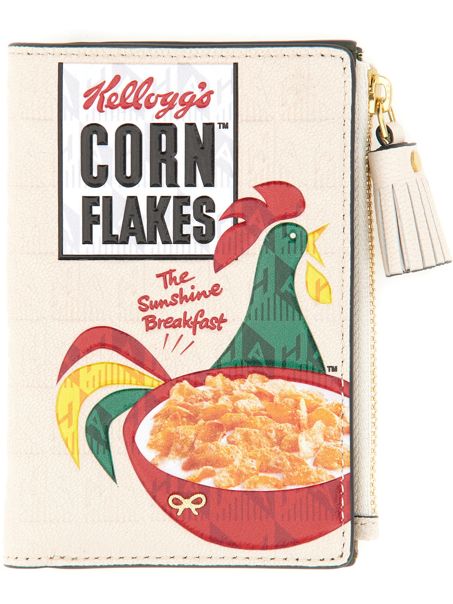 Shop Anya Hindmarch "cornflakes" Wallet In White